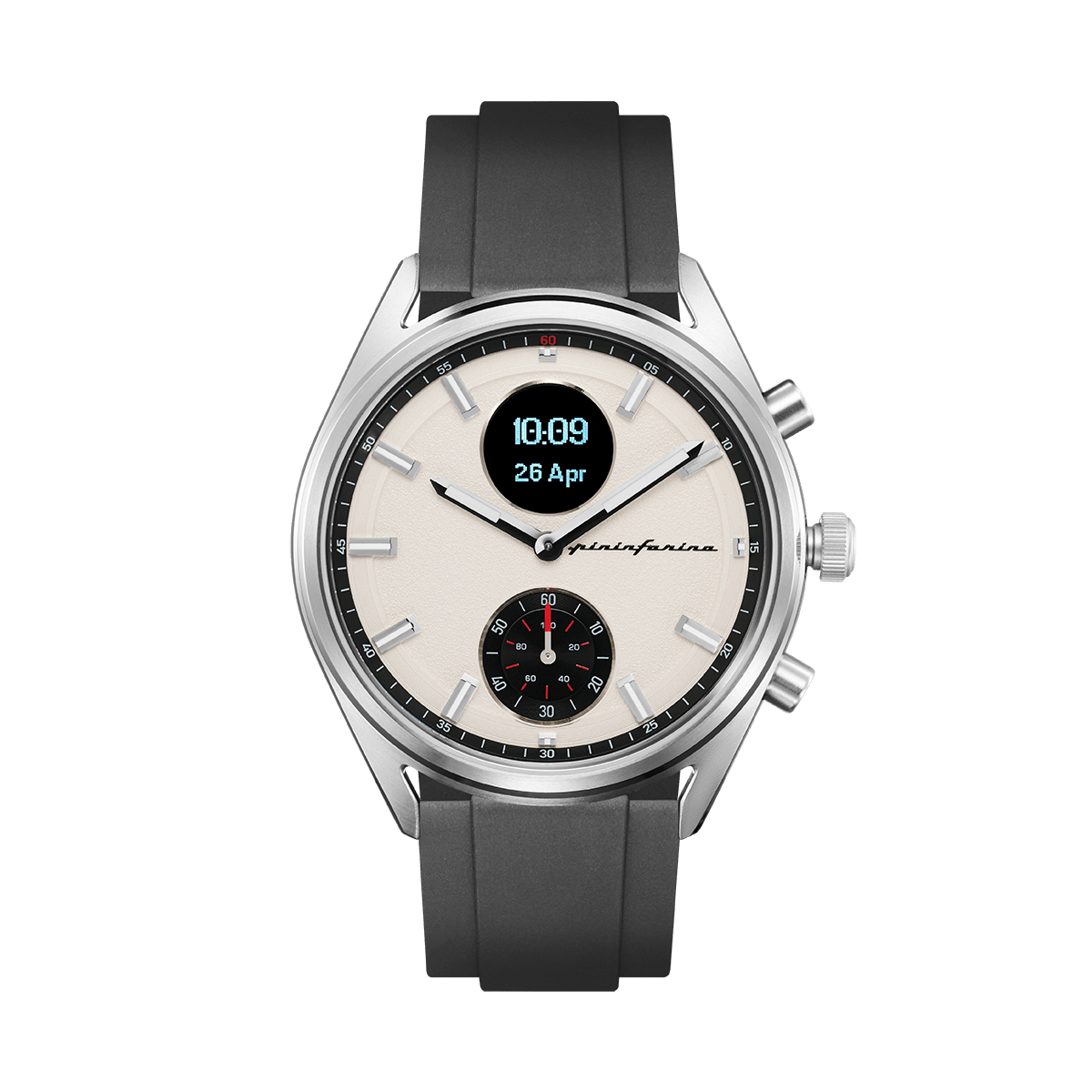 SD - FKM Rubber 22mm Watch Strap - Black