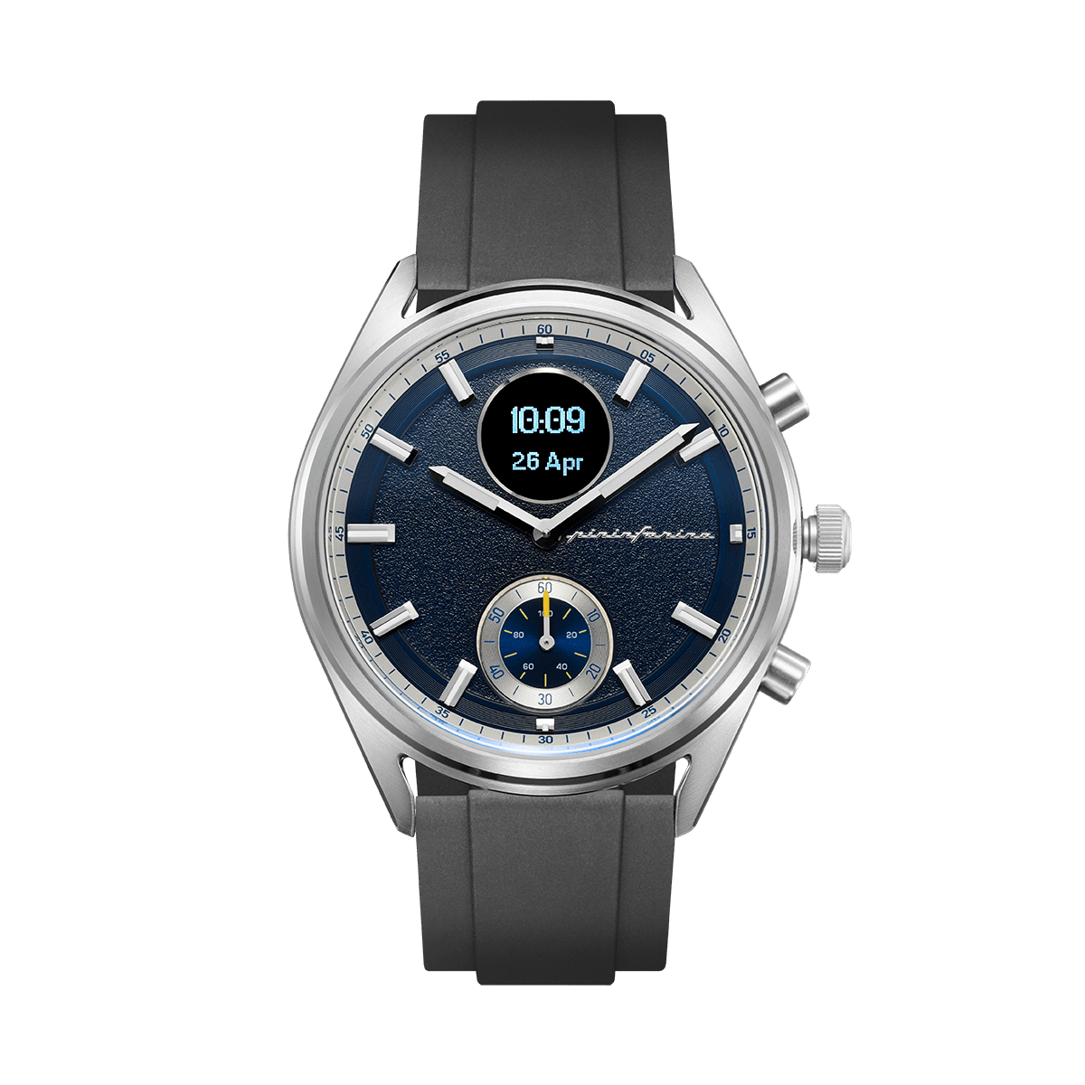 AH - FKM Rubber 22mm Watch Strap - Black