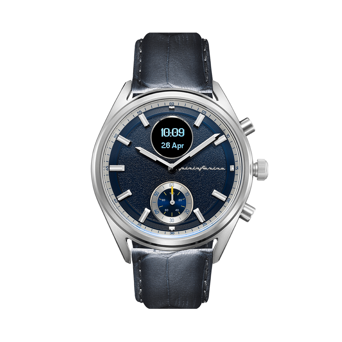 AH - Genuine Italian Leather 22mm Dress Watch Strap – Dark Grey