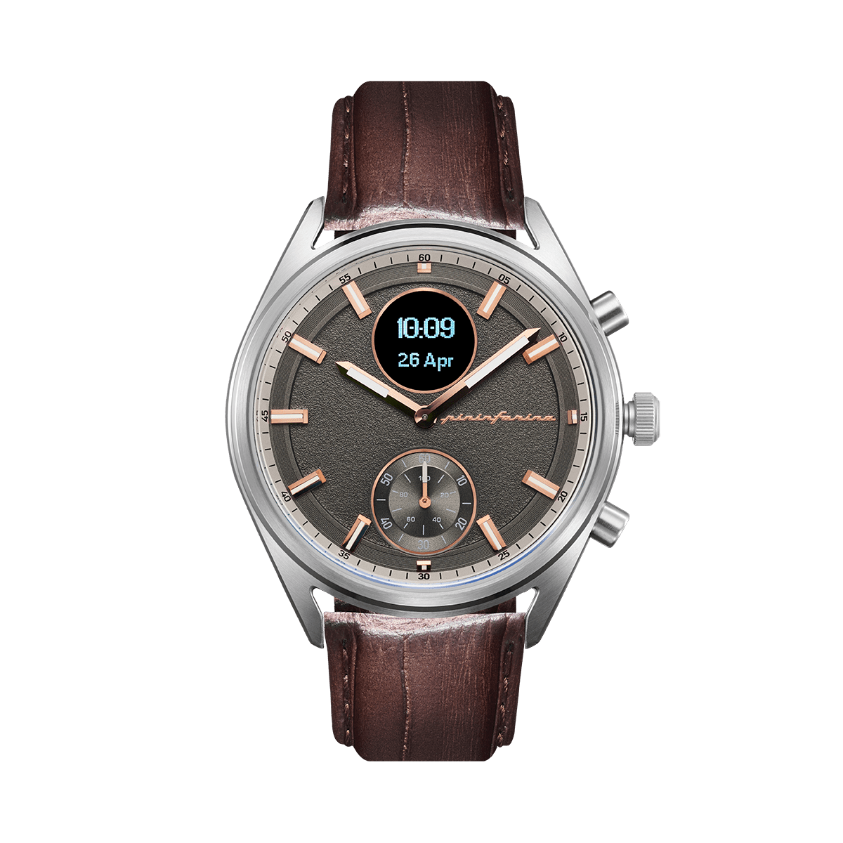 MR - Genuine Italian Leather 22mm Dress Watch Strap – Dark Brown