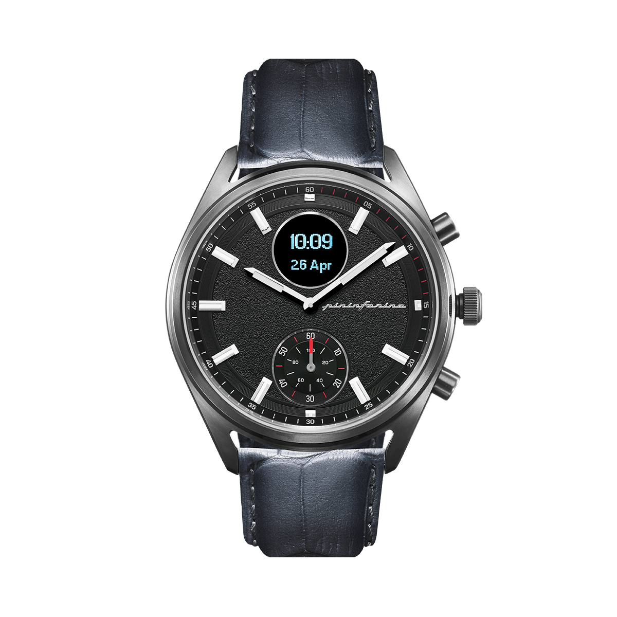 MS - Genuine Italian Leather 22mm Dress Watch Strap – Dark Grey