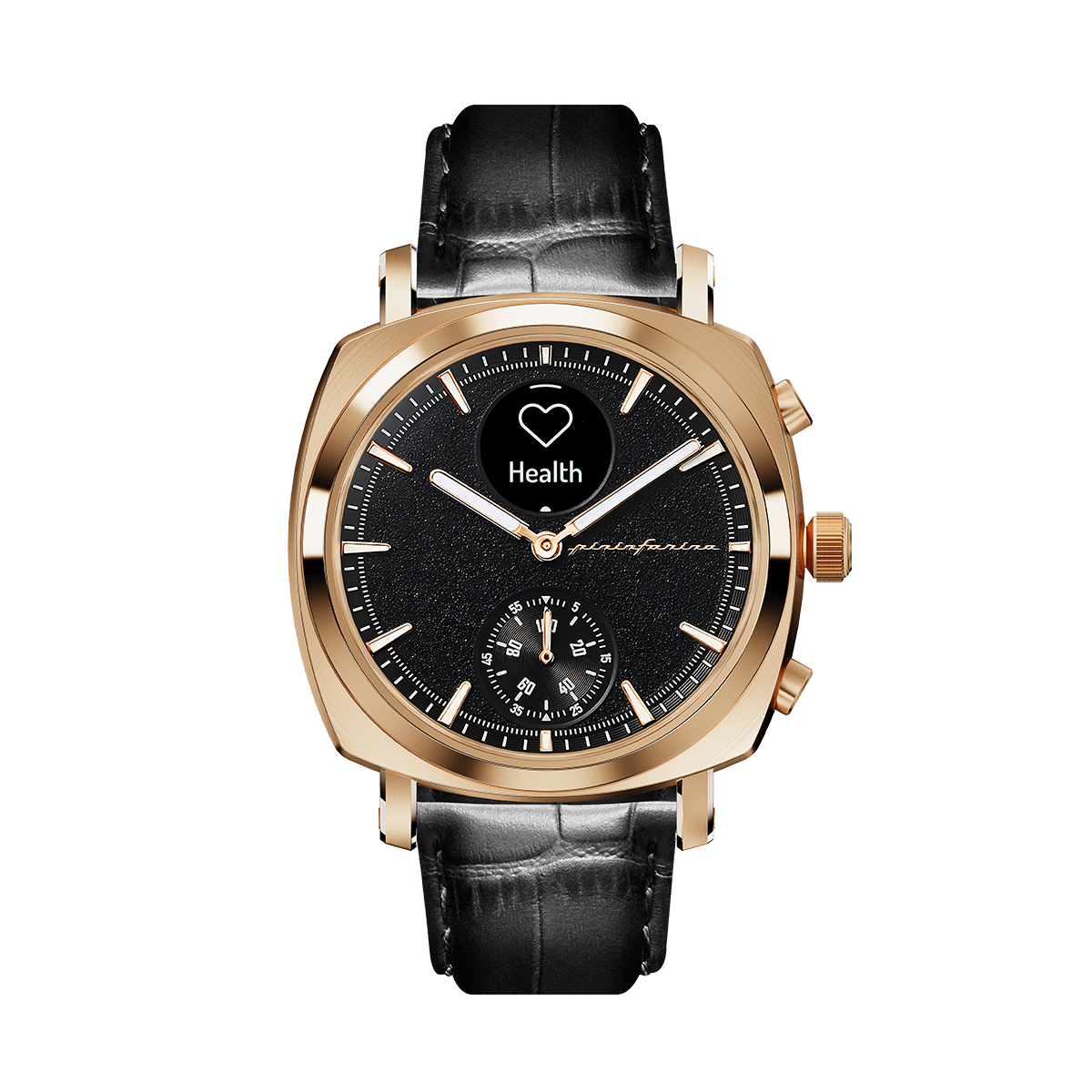 SRG - Genuine Italian Leather 22mm Dress Watch Strap – Black