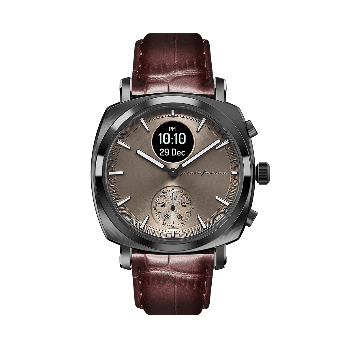 MG - Genuine Italian Leather 22mm Dress Watch Strap – Dark Brown