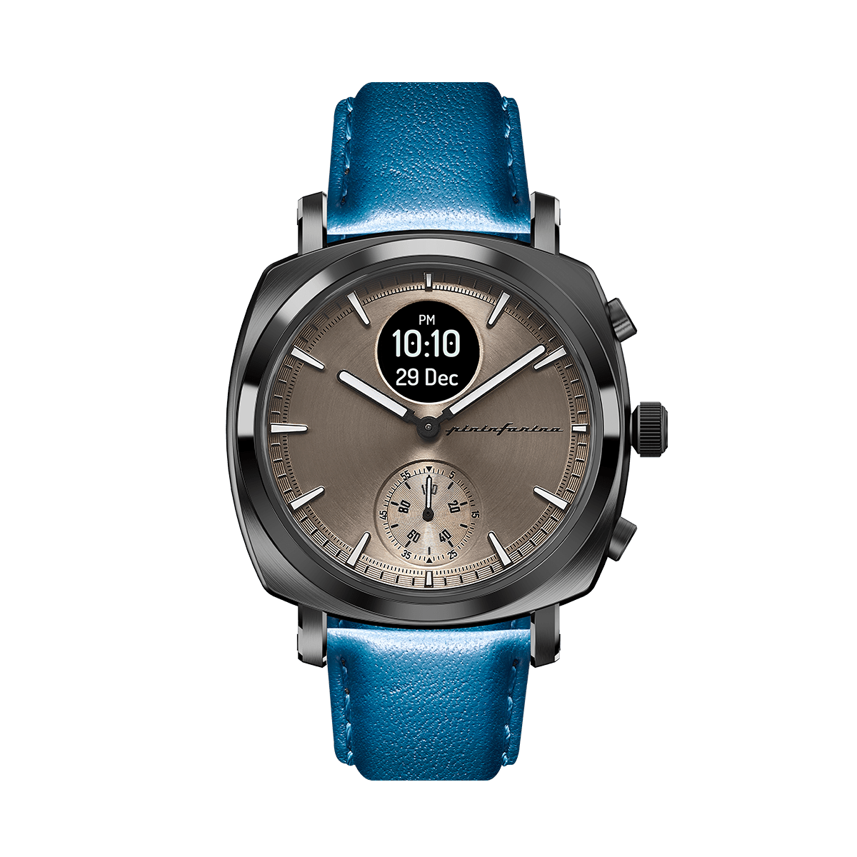 MG - Genuine Italian Leather 22mm Watch Strap – Blue