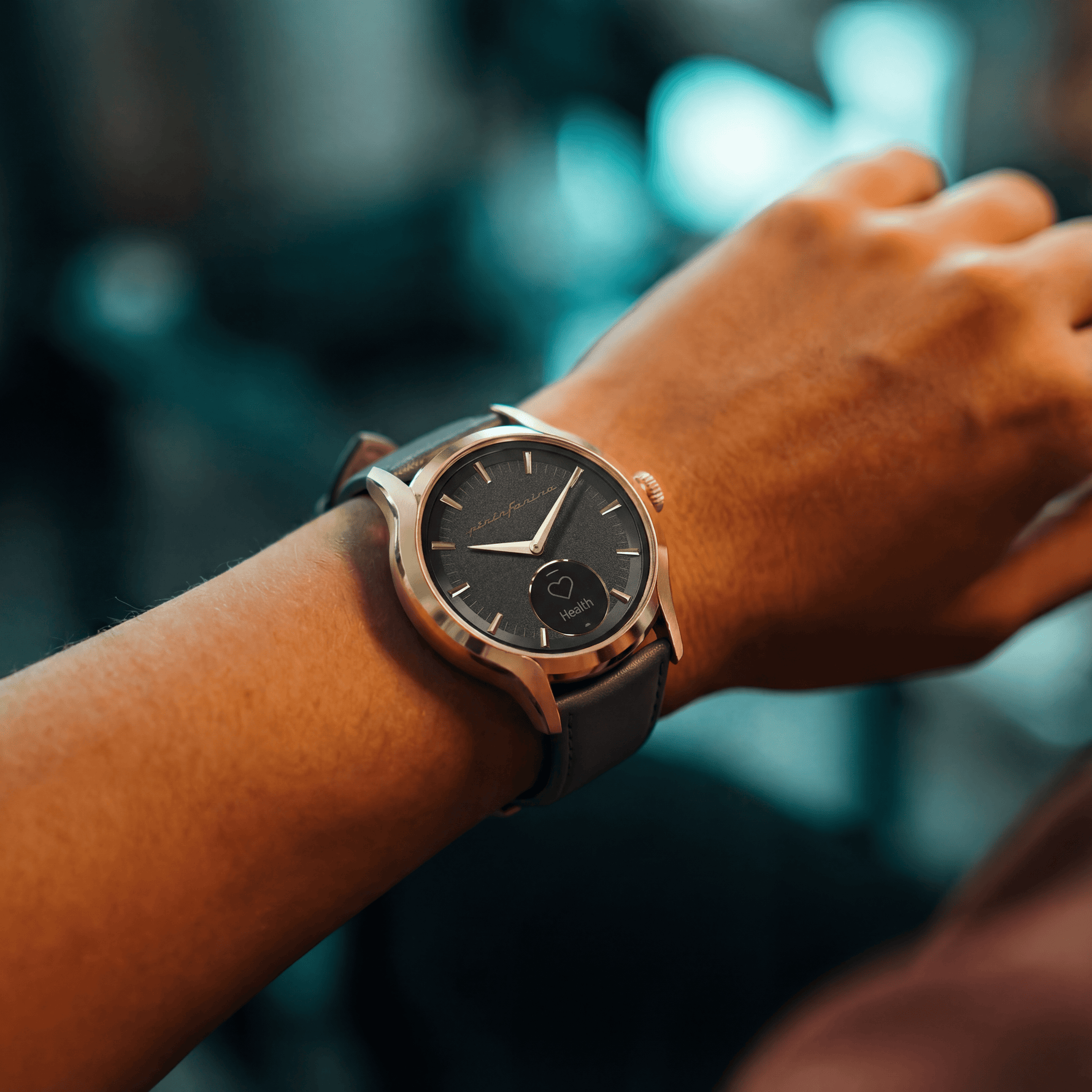 Pininfarina Pura Hybrid Smartwatch - Ombra Gold - Pininfarina Hybrid Watches EU