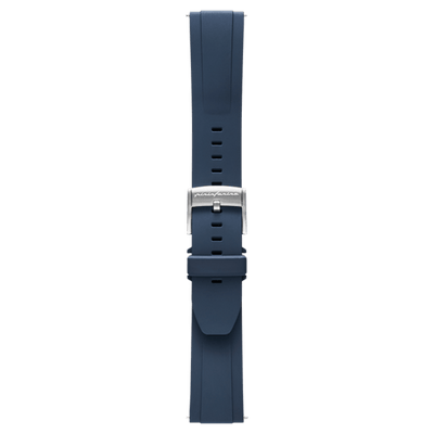 FKM Rubber 22mm Watch Strap - Dark Blue