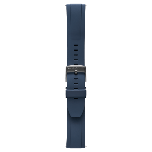 FKM Rubber 22mm Watch Strap - Dark Blue -