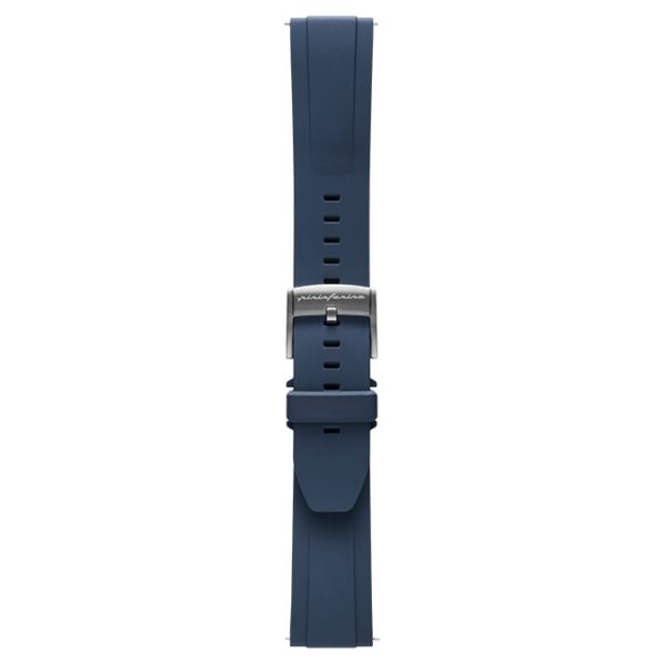 FKM Rubber 22mm Watch Strap - Dark Blue -