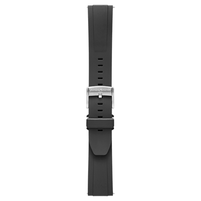FKM Rubber 22mm Watch Strap - Black - Pininfarina Hybrid Watches EU