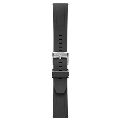 FKM Rubber 22mm Watch Strap - Black