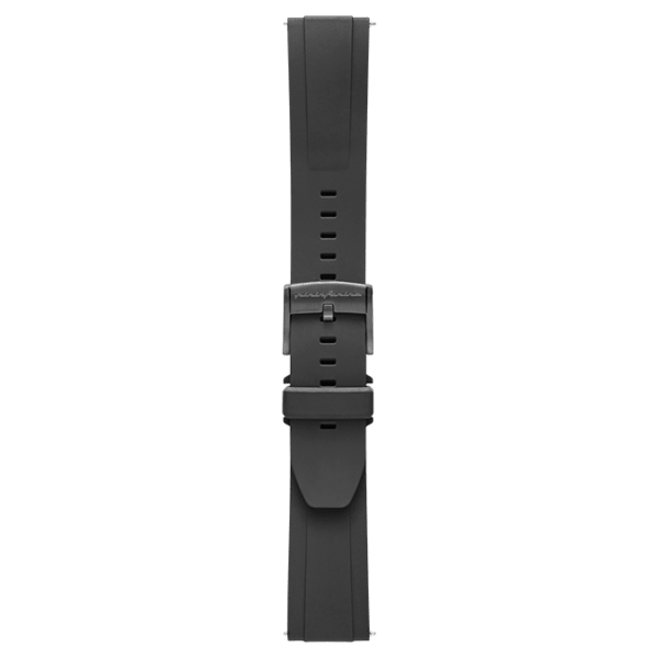 FKM Rubber 22mm Watch Strap - Black - Pininfarina Hybrid Watches EU