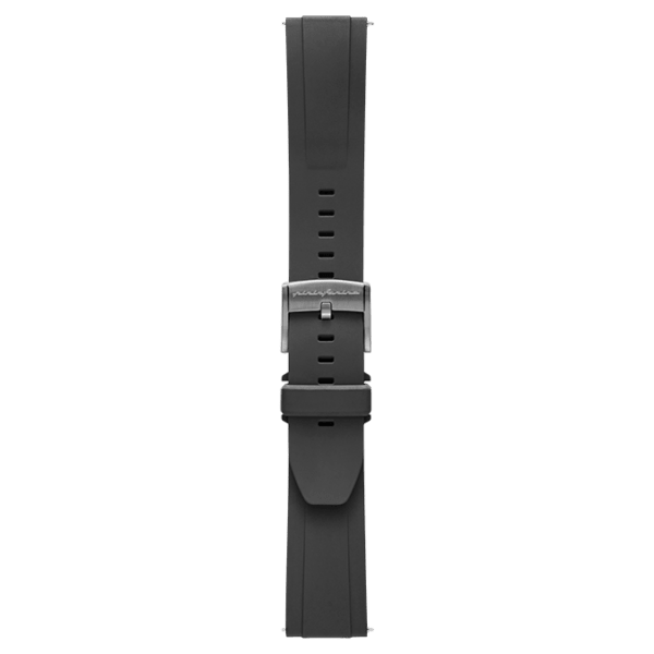 FKM Rubber 22mm Watch Strap - Black - Pininfarina Hybrid Watches EU