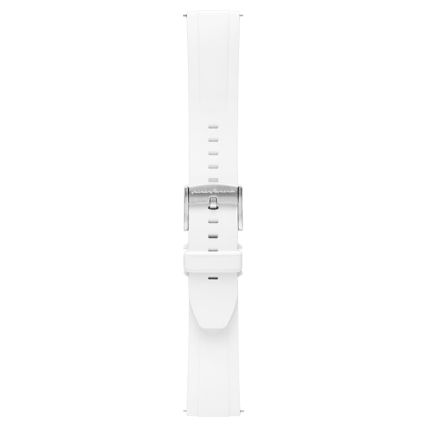 FKM Rubber 22mm Watch Strap - White - Pininfarina Hybrid Watches EU