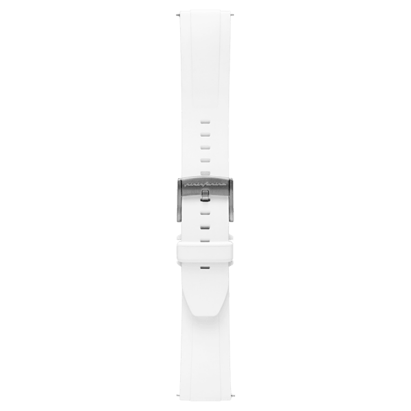 FKM Rubber 22mm Watch Strap - White - Pininfarina Hybrid Watches EU