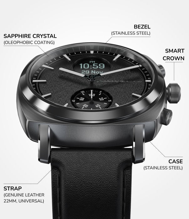 Senso Sport - Sunburst Rose Gold - Pininfarina Hybrid Watches EU