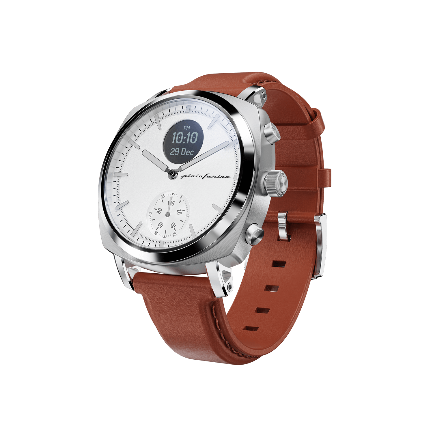 Senso Hybrid - Moonlight Silver - Pininfarina Hybrid Watches EU