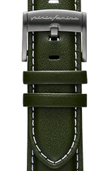 PININFARINA GENUINE ITALIAN LEATHER 22MM WATCH STRAP – Green WITH STEEL BUCKLE - Pininfarina Hybrid Watches EU