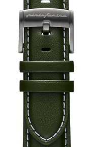 PININFARINA GENUINE ITALIAN LEATHER 22MM WATCH STRAP – Green WITH STEEL BUCKLE - Pininfarina Hybrid Watches EU