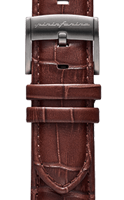Genuine Italian Leather 22mm Dress Watch Strap – Dark Brown - Pininfarina Hybrid Watches EU