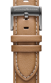 PININFARINA GENUINE ITALIAN LEATHER 22MM WATCH STRAP – BEIGE WITH STEEL BUCKLE - Pininfarina Hybrid Watches EU