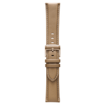 Pininfarina Genuine Italian Leather 22mm Watch Strap – Beige - Rose Gold Buckle - Pininfarina Hybrid Watches EU