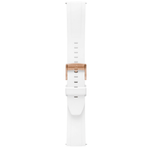 Pininfarina FKM Rubber 22mm Watch Strap - White - Rose Gold Buckle - Pininfarina Hybrid Watches EU