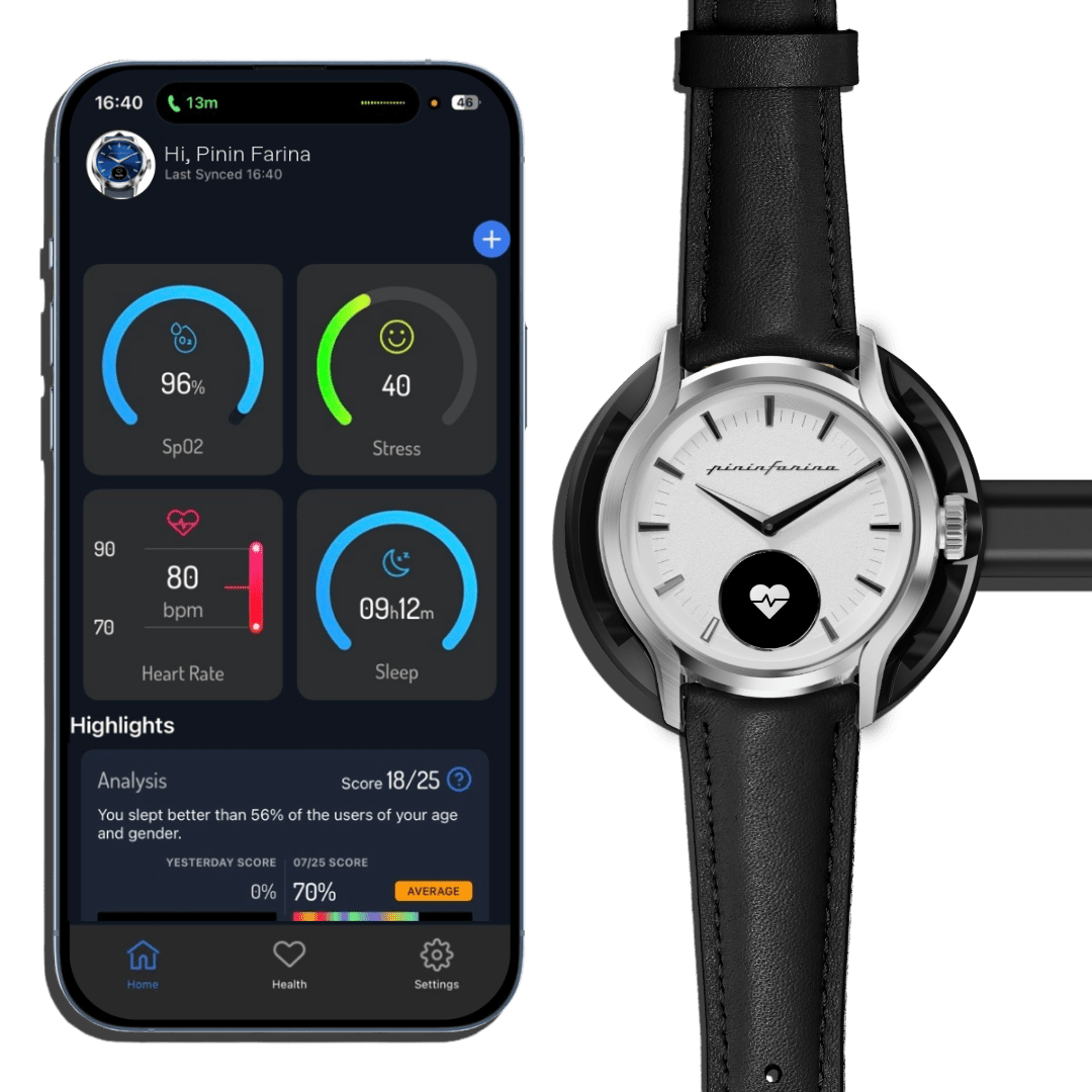 PURA Hybrid Smart Watch - Bronzo Ash - 38mm - Pininfarina Hybrid Watches EU