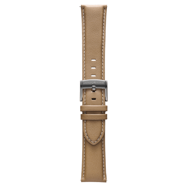 Genuine Italian Leather 22mm Watch Strap – Beige - Pininfarina Hybrid Watches EU
