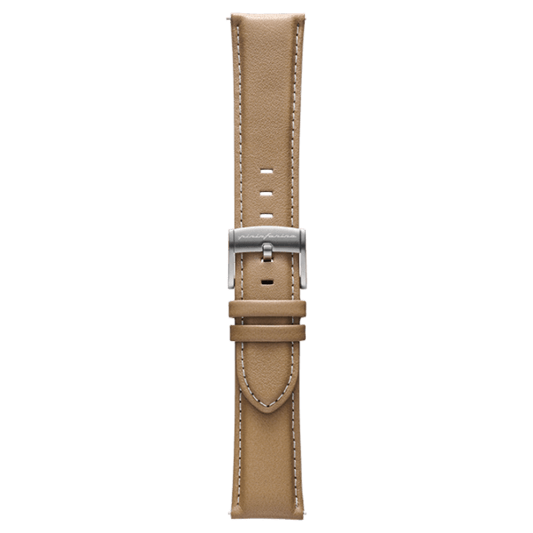 Genuine Italian Leather 22mm Watch Strap – Beige - Pininfarina Hybrid Watches EU