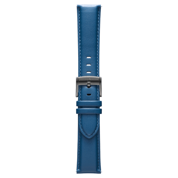 Genuine Italian Leather 22mm Watch Strap – Blue - Pininfarina Hybrid Watches EU