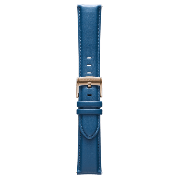 Genuine Italian Leather 22mm Watch Strap – Blue - Pininfarina Hybrid Watches EU