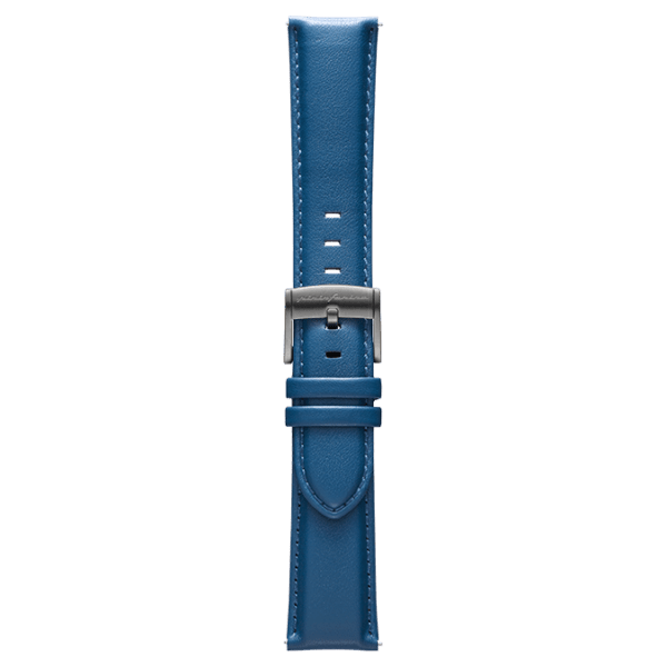 Genuine Italian Leather 22mm Watch Strap – Blue - Pininfarina Hybrid Watches EU