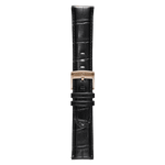 Genuine Italian Leather 22mm Dress Watch Strap – Black - Pininfarina Hybrid Watches EU