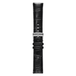 Genuine Italian Leather 22mm Dress Watch Strap – Black - Pininfarina Hybrid Watches EU
