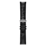 Genuine Italian Leather 22mm Dress Watch Strap – Black - Pininfarina Hybrid Watches EU