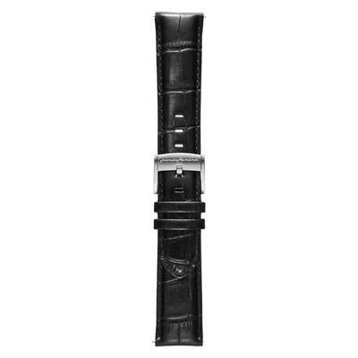 Genuine Italian Leather 22mm Dress Watch Strap – Black