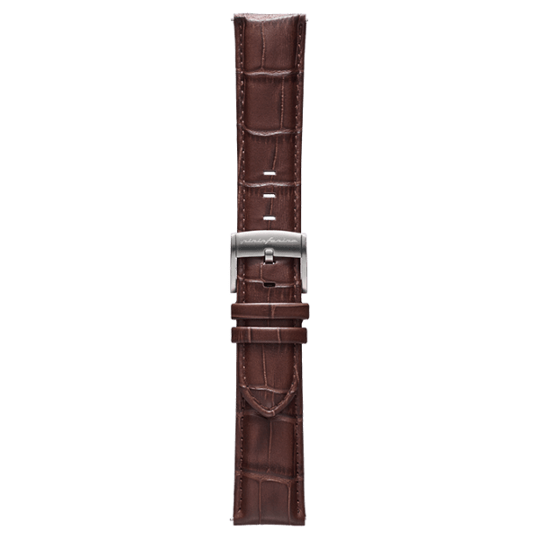 Genuine Italian Leather 22mm Dress Watch Strap – Dark Brown - Pininfarina Hybrid Watches EU