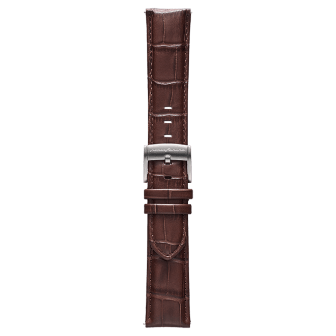 Genuine Italian Leather 22mm Dress Watch Strap – Dark Brown - Pininfarina Hybrid Watches EU