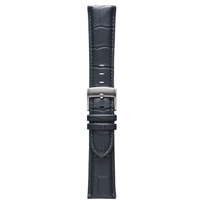 Genuine Italian Leather 22mm Dress Watch Strap - Dark Grey - Pininfarina Hybrid Watches EU
