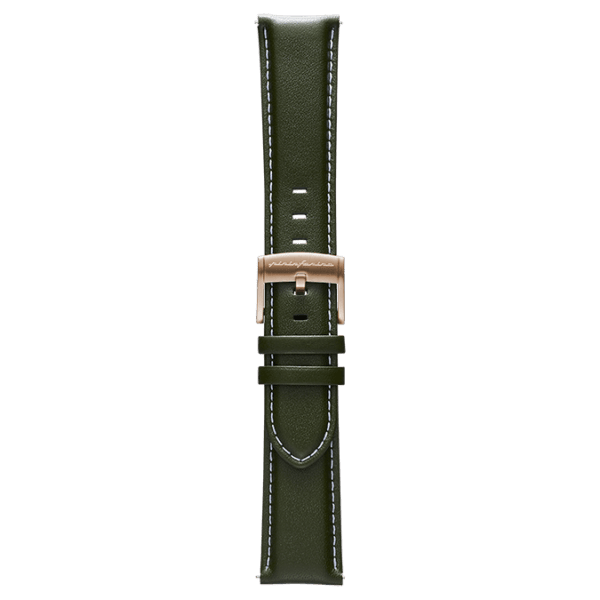 Genuine Italian Leather 22mm Watch Strap – Green - Pininfarina Hybrid Watches EU