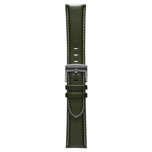 Genuine Italian Leather 22mm Watch Strap – Green - Pininfarina Hybrid Watches EU
